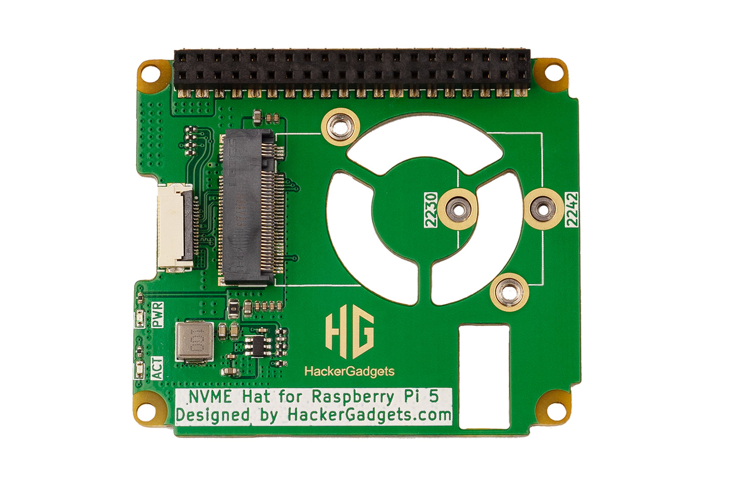 NVME Hat for Raspberry Pi 5 that fit in the official case.