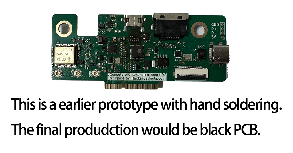 【Pre-Order】uConsole AIO V2 (RTL-SDR/LoRa/GPS/RTC/USB Hub/USB 3.0/RJ45 Ethernet)